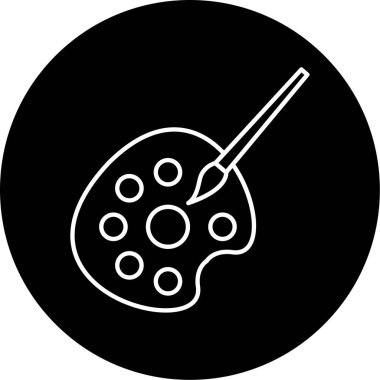 vektör çizim renk paleti simgesi