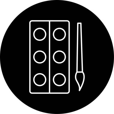 Su Rengi Vektörü Şekil Simgesi Tasarımı 