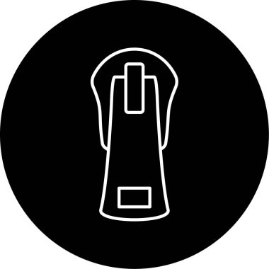  Fermuar Vektörü Şekil Simgesi Tasarımı