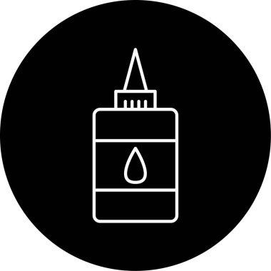 Sıvı Yapıştırıcı Vektör Şekil Simgesi Tasarımı 