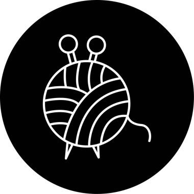 Yün Topu simgesinin vektör illüstrasyonu