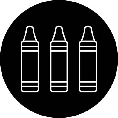 Pastel Boyalar Vektör Kabartma Simgesi Tasarımı 