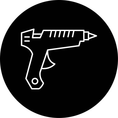 Vektör Yapıştırıcı Tabancası Sembol Tasarımı