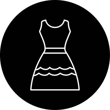 Vektör Elbisesi Simge Tasarımı