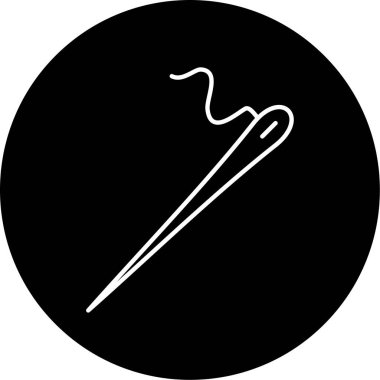 Vektör İğne Kabartma Simgesi Tasarımı