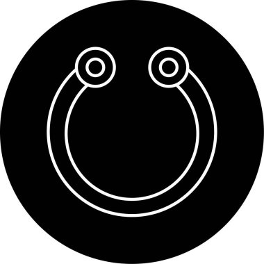 Vektör Bilekliği Kabartma Simgesi Tasarımı