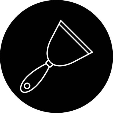 Vektör Kazıyıcı Kabartma Simgesi Tasarımı