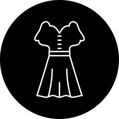 Vektör Elbisesi Simge Tasarımı