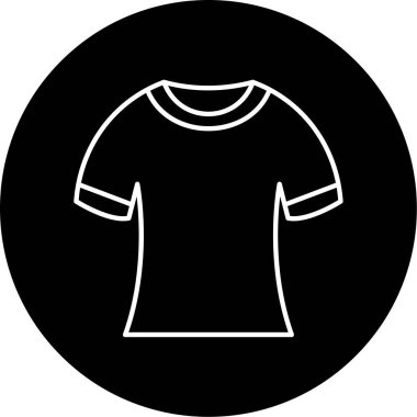 Vektör Tişört Kabartma Simgesi Tasarımı