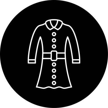 Vektör Bayanlar Ceket Kabartma Simgesi Tasarımı