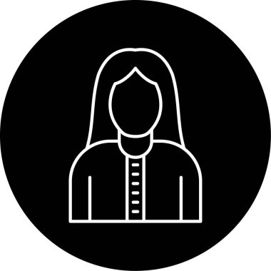 Vektör Moda Tasarımcısı Glyph Simgesi Tasarımı