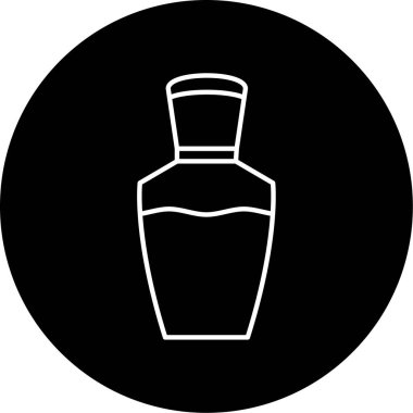 Vektör Parfüm Kabartma Simgesi Tasarımı