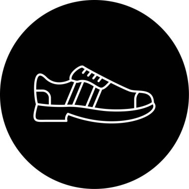 Vektör Sneakers Kabartma Simgesi Tasarımı