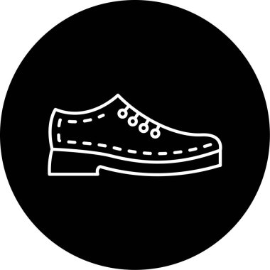 Vektör Giysi Ayakkabıları Kabartma Simgesi Tasarımı