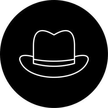 Vektör Şapkası Şekil Simgesi Tasarımı