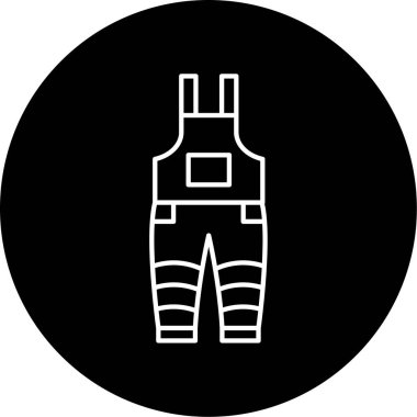 Vektör Bahçıvan Takım Kalıbı Simge Tasarımı