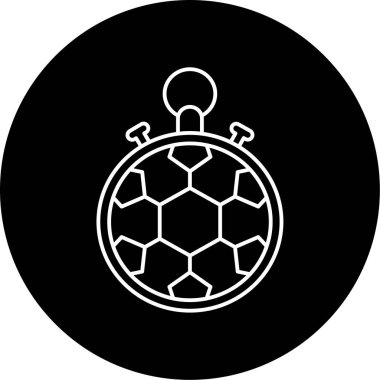 Vektör Futbol Zamanı Kabartma Simgesi Tasarımı