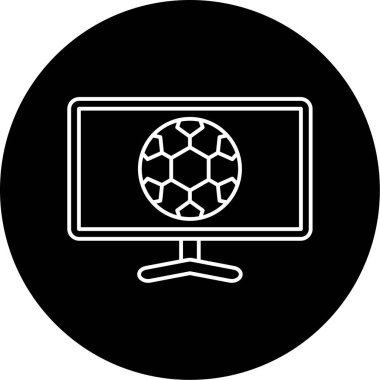 Vektör Futbol Maçı Sembol Tasarımı