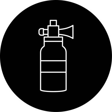 Hava Kornası Vektör Kabartma Simgesi Tasarımı 