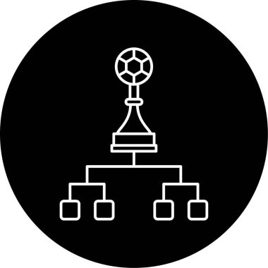 Playoff Vektör Kabartma Simgesi Tasarımı 