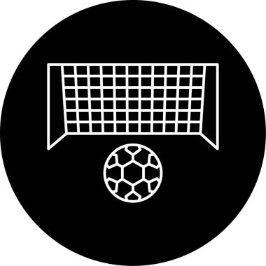 Penalty Vektörü Glyph Simge Tasarımı 