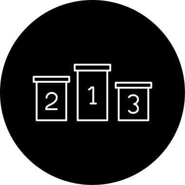 Podyum Vektörü Simge Tasarımı 