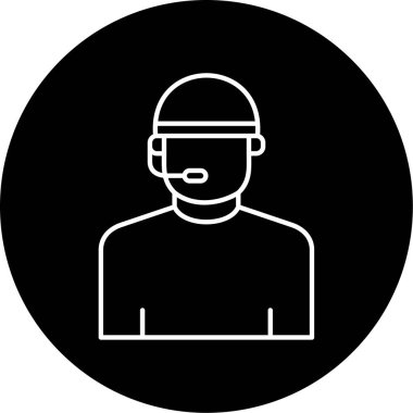 Hakem Vektörü Kabartma Simgesi Tasarımı 