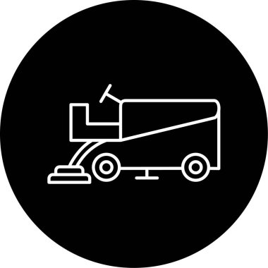 Buz canlandırıcı Vektör Kabartma Simgesi Tasarımı   