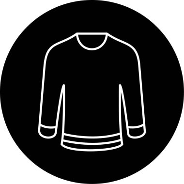 Hokey Gömleği Vektör Kabartma Simgesi Tasarımı 