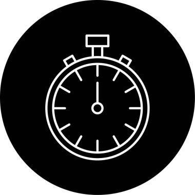 Zamanlayıcı Vektörü Şekil Simgesi Tasarımı 