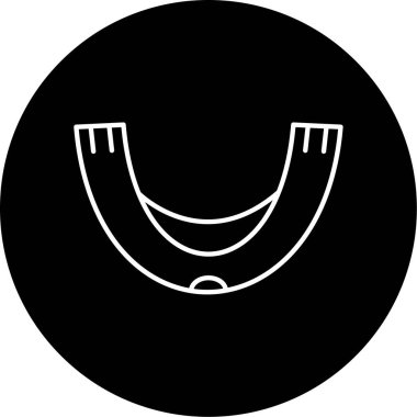 Ağız Koruyucusu Vektör Sembol Tasarımı 