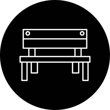 Takım Benç Vektör Kabartma Simgesi Tasarımı 