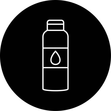  Su Şişe Vektörü Kabartma Simgesi Tasarımı 