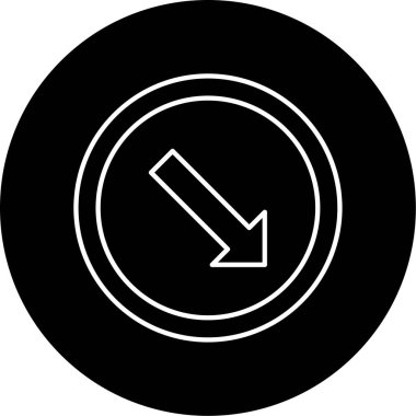 Sağ Vektör Kabartma Simgesi Tasarımı Koru