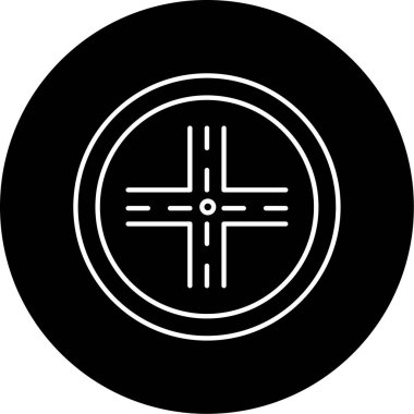 Kavşak Vektörü Şekil Simgesi Tasarımı