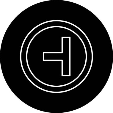 Yan Yol Sol Vektör Kabartma Simgesi Tasarımı