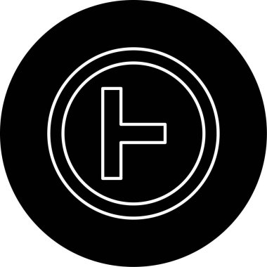 Yan Yol Sağ Vektör Sembol Tasarımı