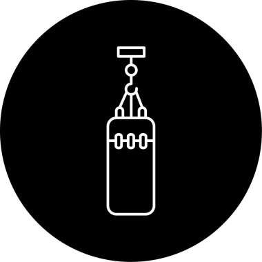  Kum Torbası Vektörü Kabartma Simgesi Tasarımı