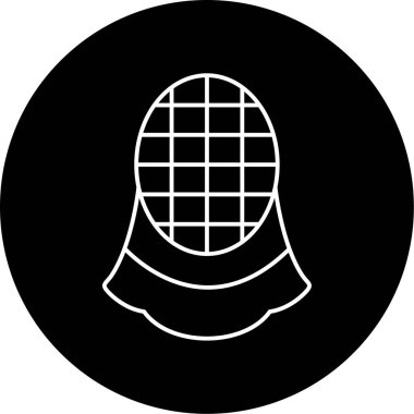 Eskrim Maskesi Vektörü Kabartma Simgesi Tasarımı