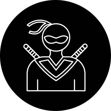 Ninja Vektör Simge Tasarımı