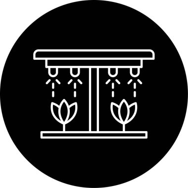 Sulama Vektörü Kabartma Simgesi Tasarımı