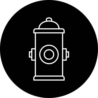 Hydrant Vektör Şekil Simgesi Tasarımı