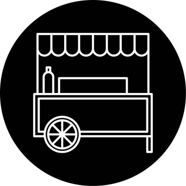 Gıda Standı Vektör Sembol Tasarımı