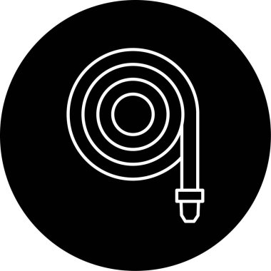 Su Hortumu Vektörü Kabartma Simgesi Tasarımı