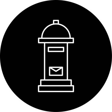  Harf Kutusu Vektör Kabartma Simgesi Tasarımı