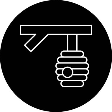 Arı Kovanı Vektör Kabartma Simgesi Tasarımı