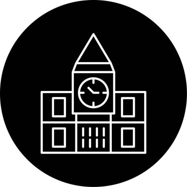 Big Ben Vector Glyph Simge Tasarımı