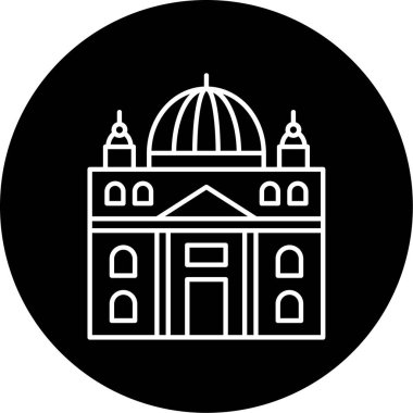 Vatikan Vektör Kabartma Simgesi Tasarımı