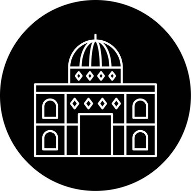  Kubbe Kaya Vektörü Şekil Simgesi Tasarımı