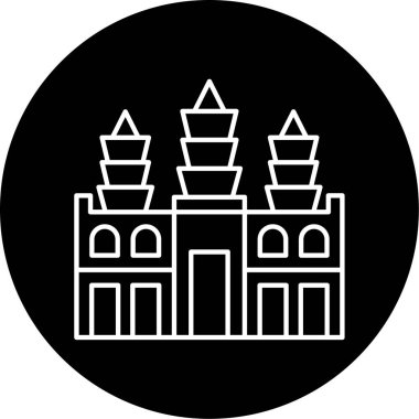 Angkor Wat Vektör Sembol Tasarımı